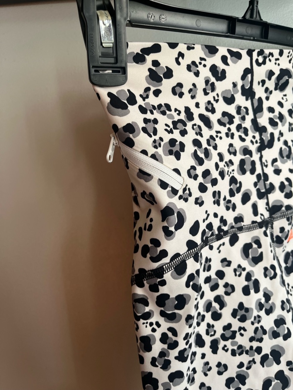 Adidas by Stella McCartney White and Black Leopard Print Leggings - Picture 6 of 8